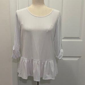 3/$30🌻Apt 9 Ribbed Peplum Top